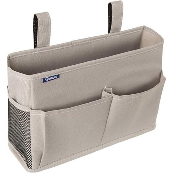 Bedside Caddy Hanging Bed Organizer Storage Bag Pocket for Bunk & Hospital Beds - Picture 7 of 7